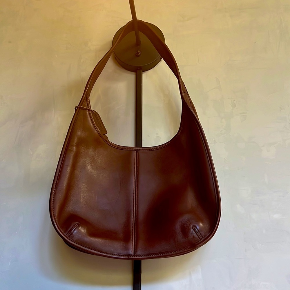 Coach 9025 Brown Leather Ergo Zip Hobo